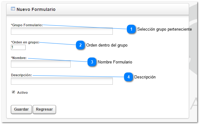 Crear Formulario