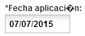 3. Fecha de aplicación
